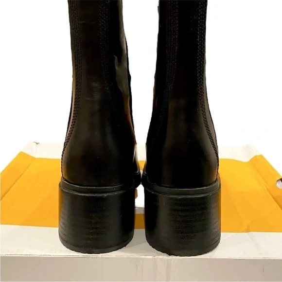 NIB Timberland Boots Dalston Vibe Faux Fur Lined Bootie Black Size 8 Brand New - Picture 12 of 16